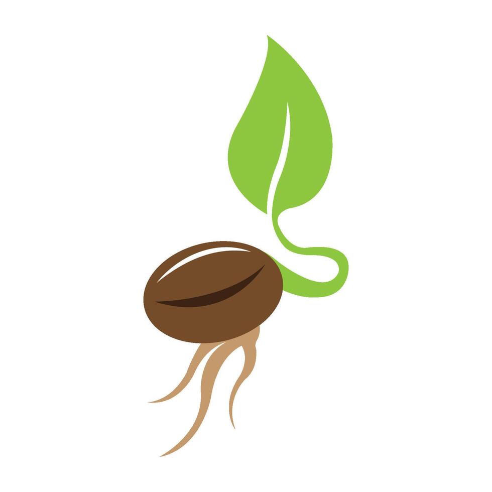 sprouts icon logo vector design template