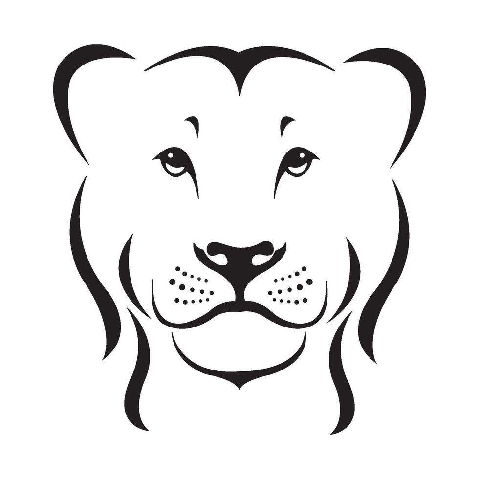 plantilla de diseño de vector de logotipo de icono de cabeza de león