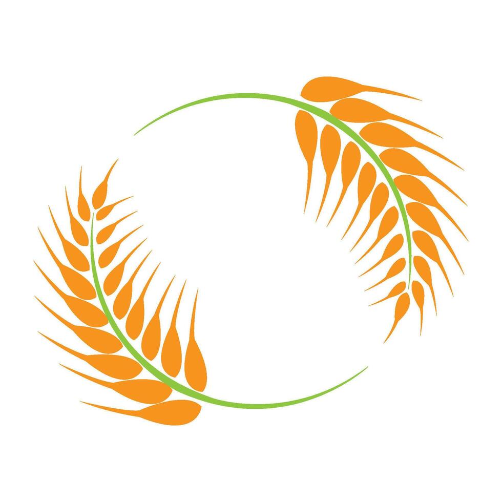 arrozal icono logo vector diseño modelo
