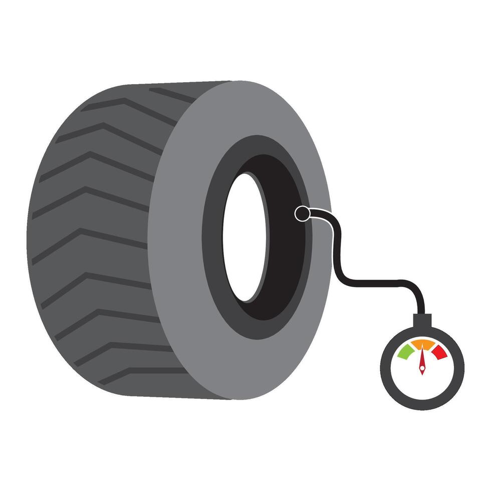 tire pressure icon logo vector design template