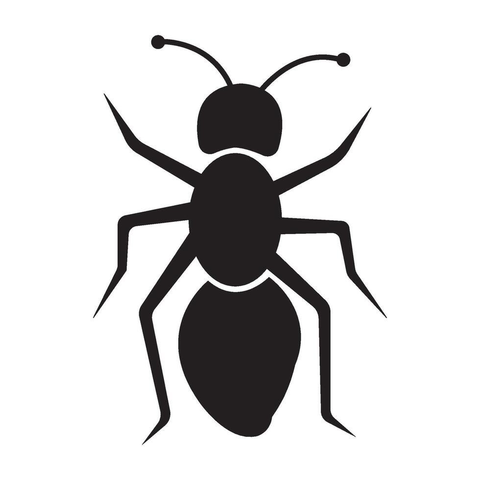 ant icon logo vector design template