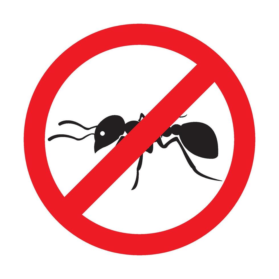 ant icon logo vector design template
