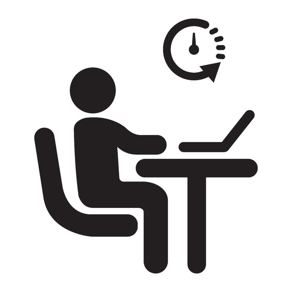 work office icon logo vector design template