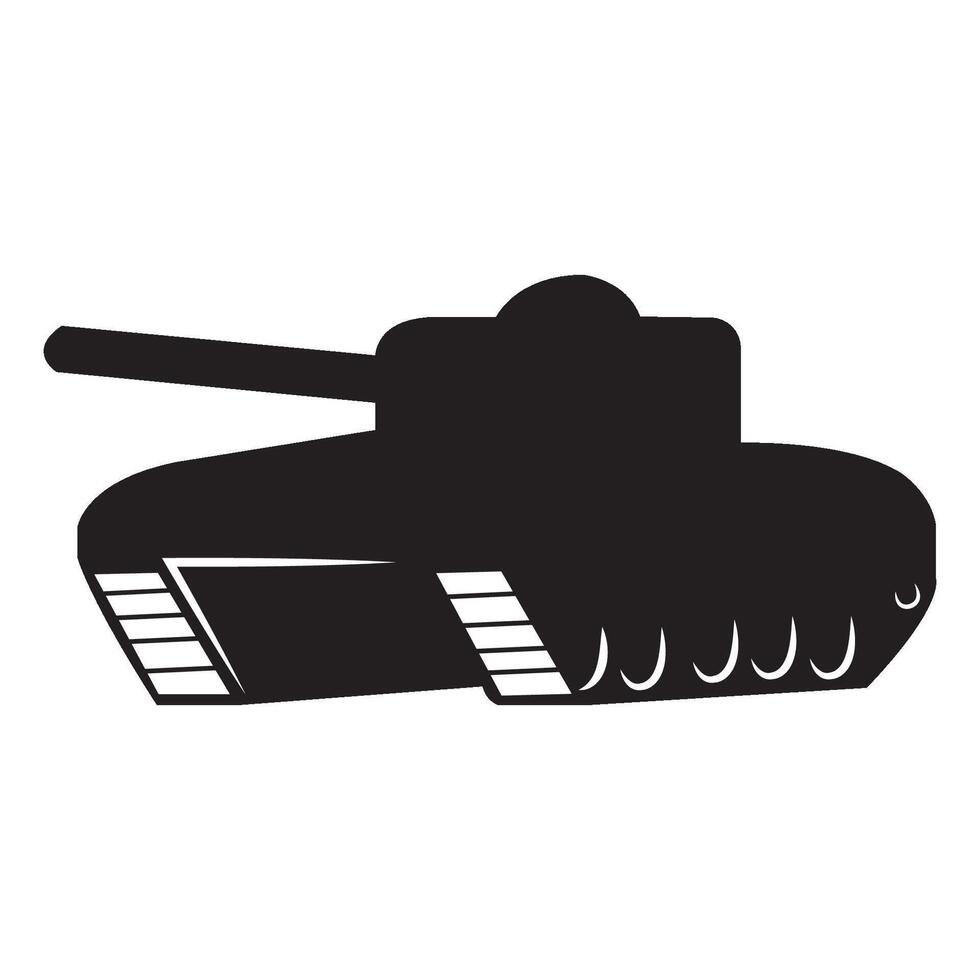 plantilla de diseño de vector de logotipo de icono de tanque de batalla