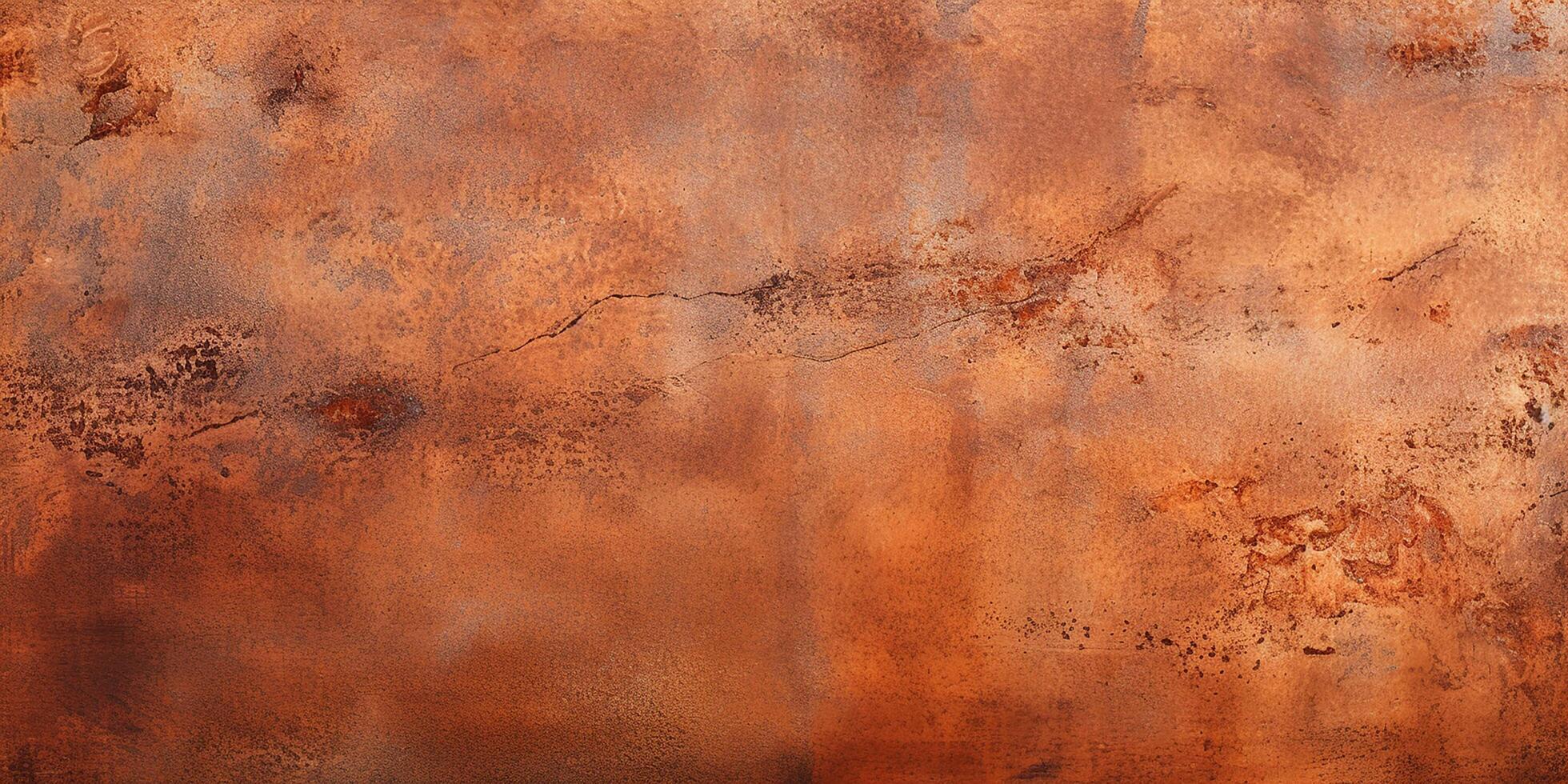 AI generated grunge rusty orange brown metal corten steel stone background texture photo