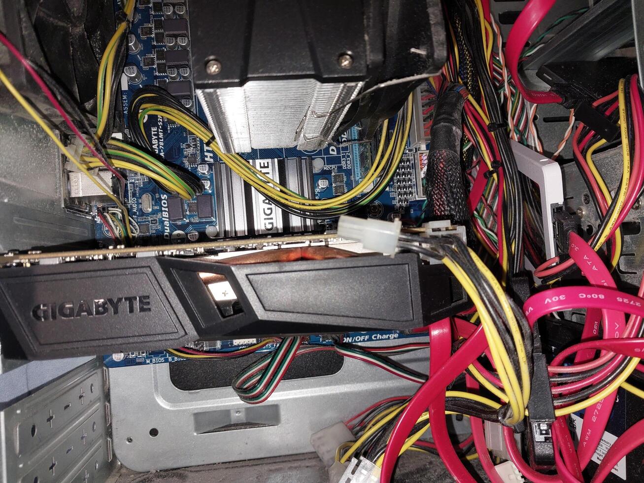 KYIV, UKRAINE - January 18, 2024 Set of personal computer parts photo