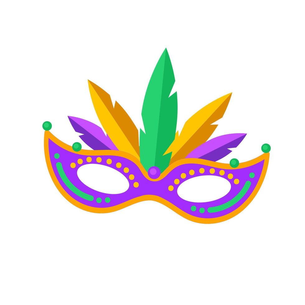 Carnival mask icon vector isolated on white background for your web and mobile app design, Carnival mask logo concept