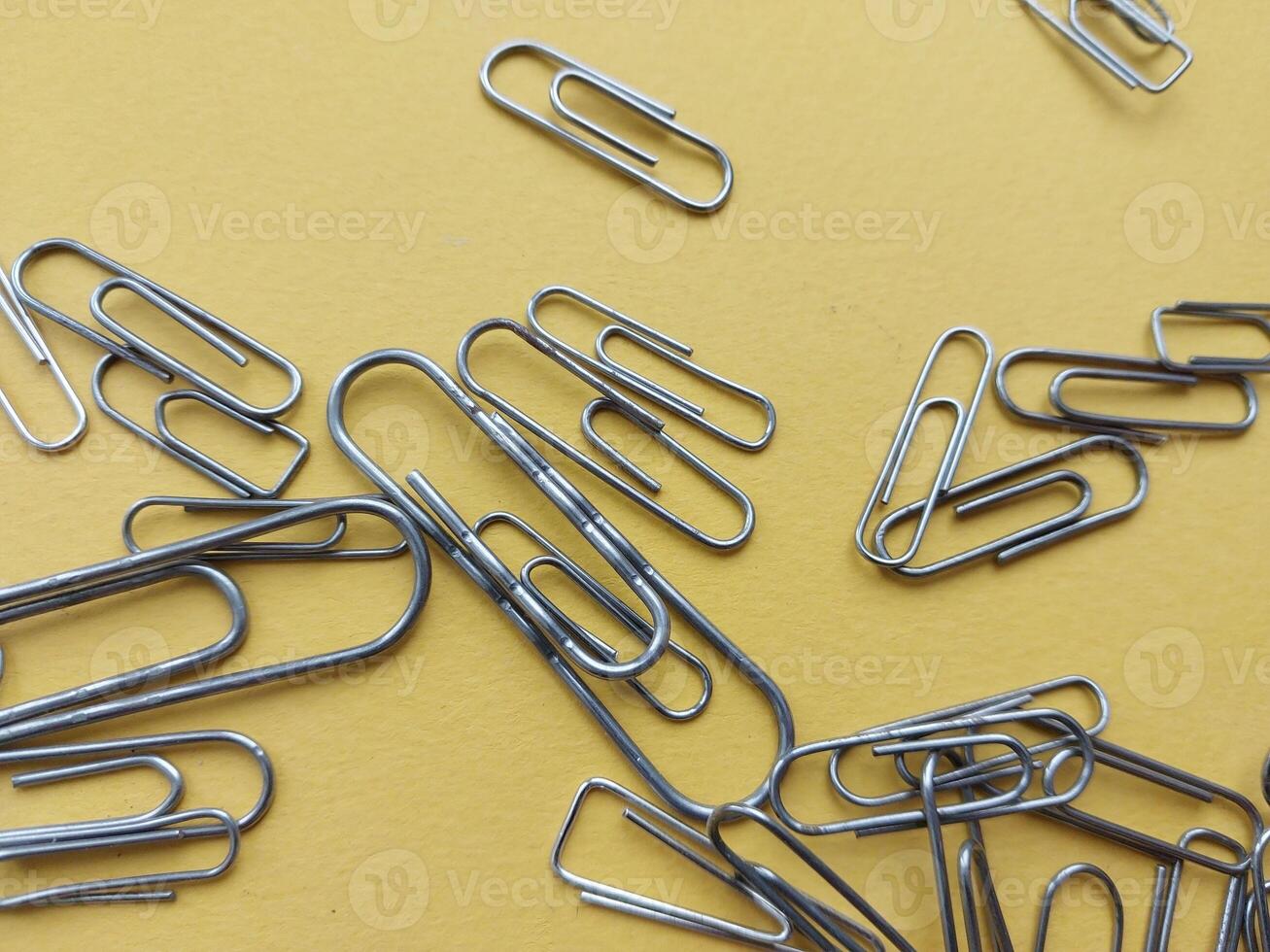 Paper clips and pins for stationery photo