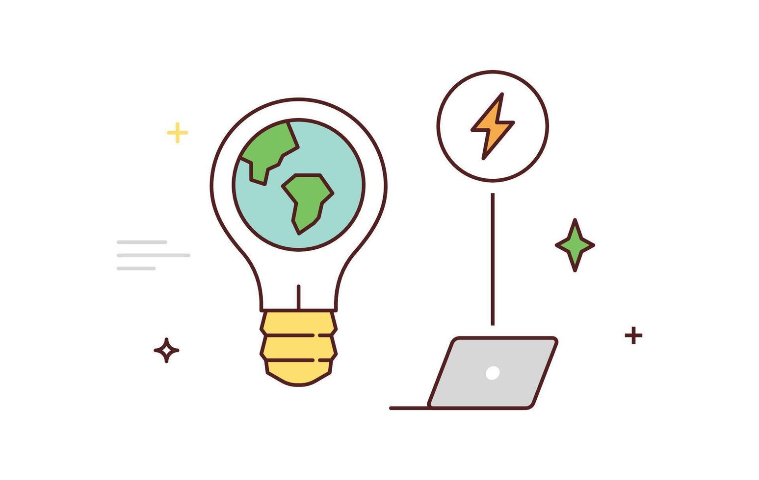 Circular economy and sustainable economic growth strategy, resources reuse, esg green energy industry vector illustration.