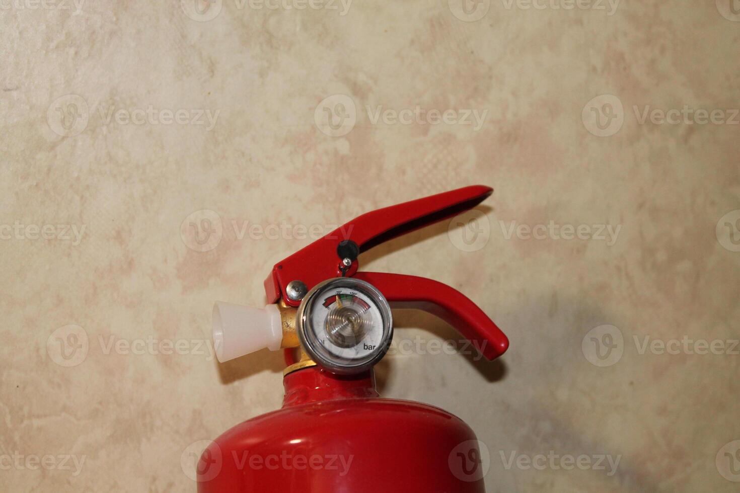 manual polvo fuego extintor para extinguir interior incendios foto
