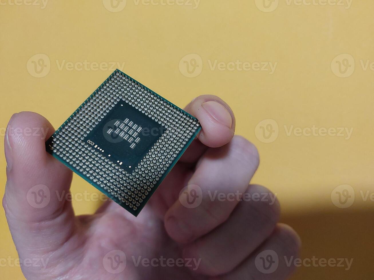 Microprocessor of a personal computer from a laptop photo