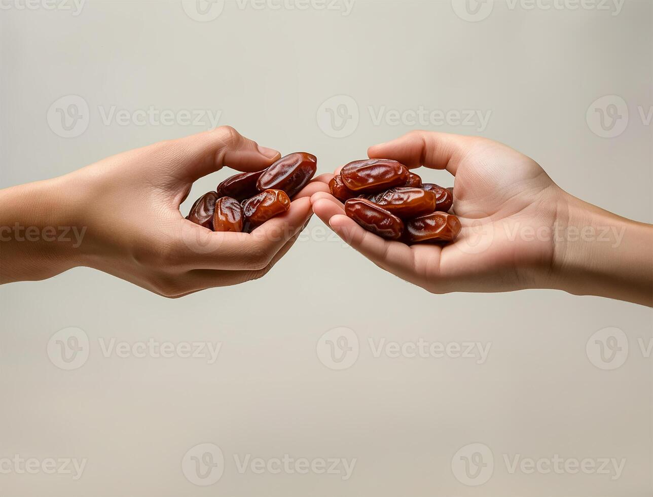 AI generated Muslim Hands Offering Dates photo