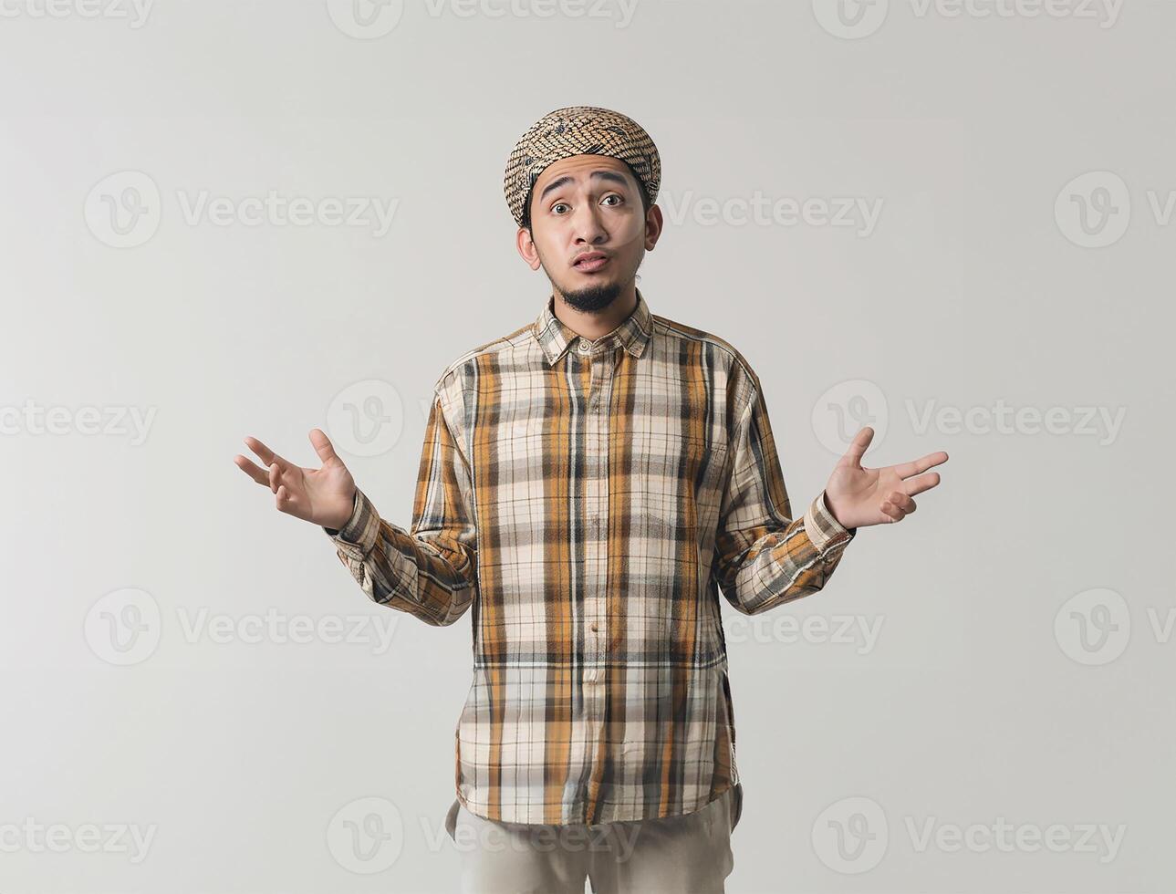AI generated Young Asian Muslim Man's Ramadan Portrait photo