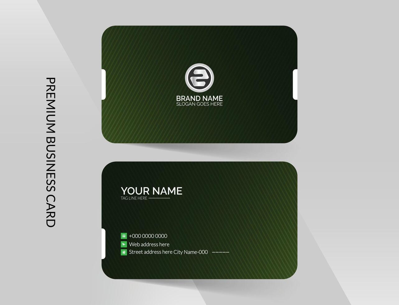 Modern business card template design vector