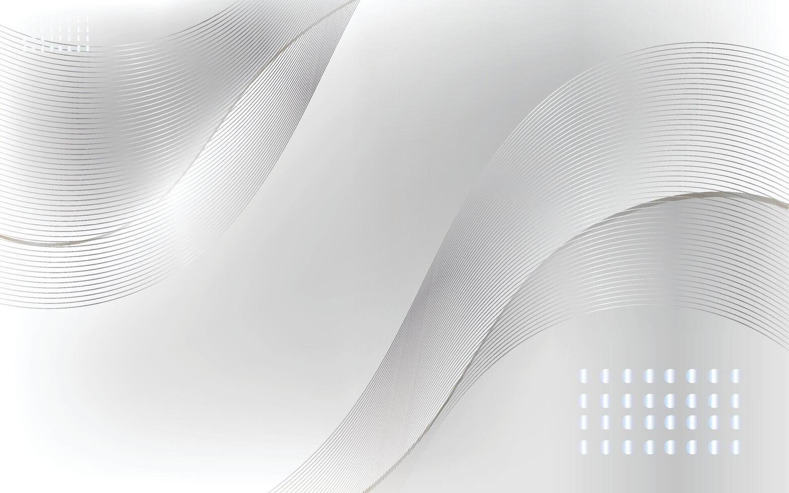 White abstract wave background vector design