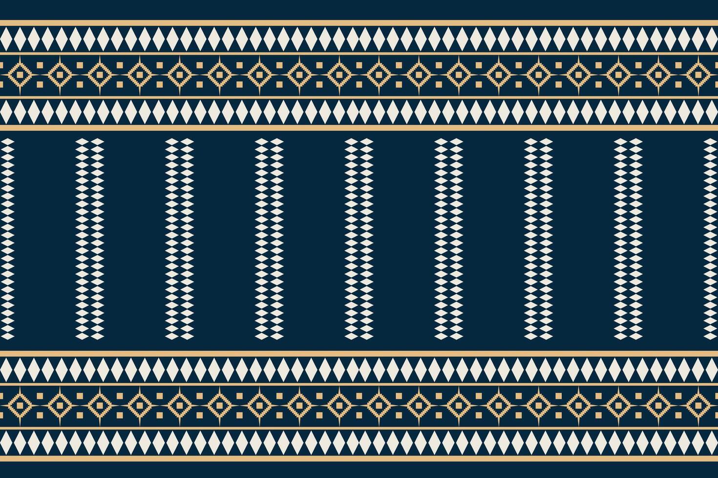 Ethnic Ikat fabric pattern geometric style.African Ikat embroidery Ethnic oriental pattern blue background. Abstract,vector,illustration.Texture,clothing,frame,decoration,motif. vector