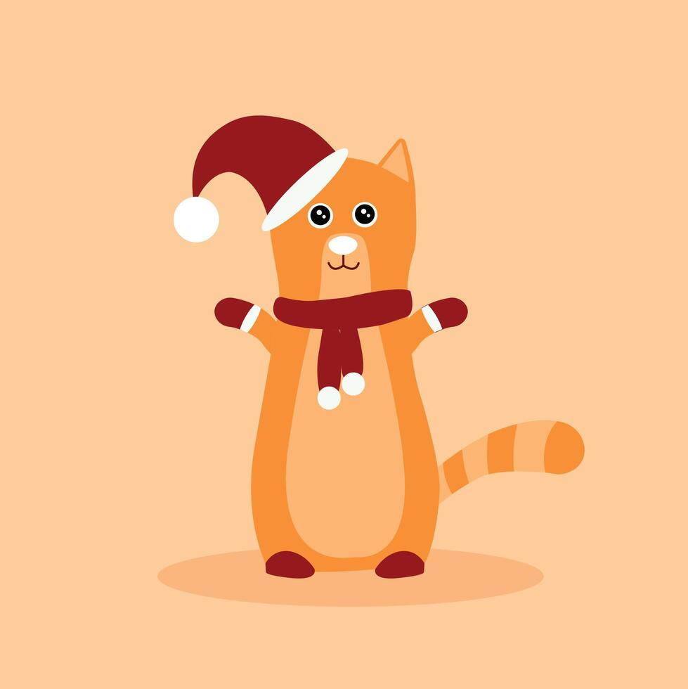 vector conjunto de linda naranja corto pelo atigrado gato caracteres en diferente acción poses aislado en blanco antecedentes.