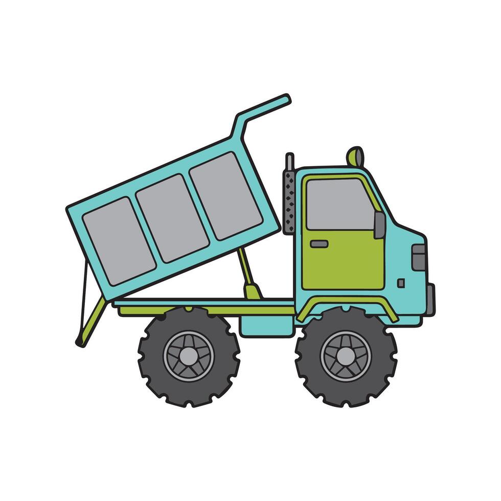 Construction vehicles vector