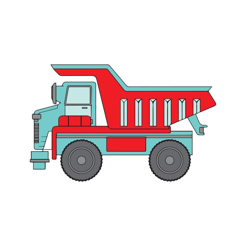 Construction vehicles vector