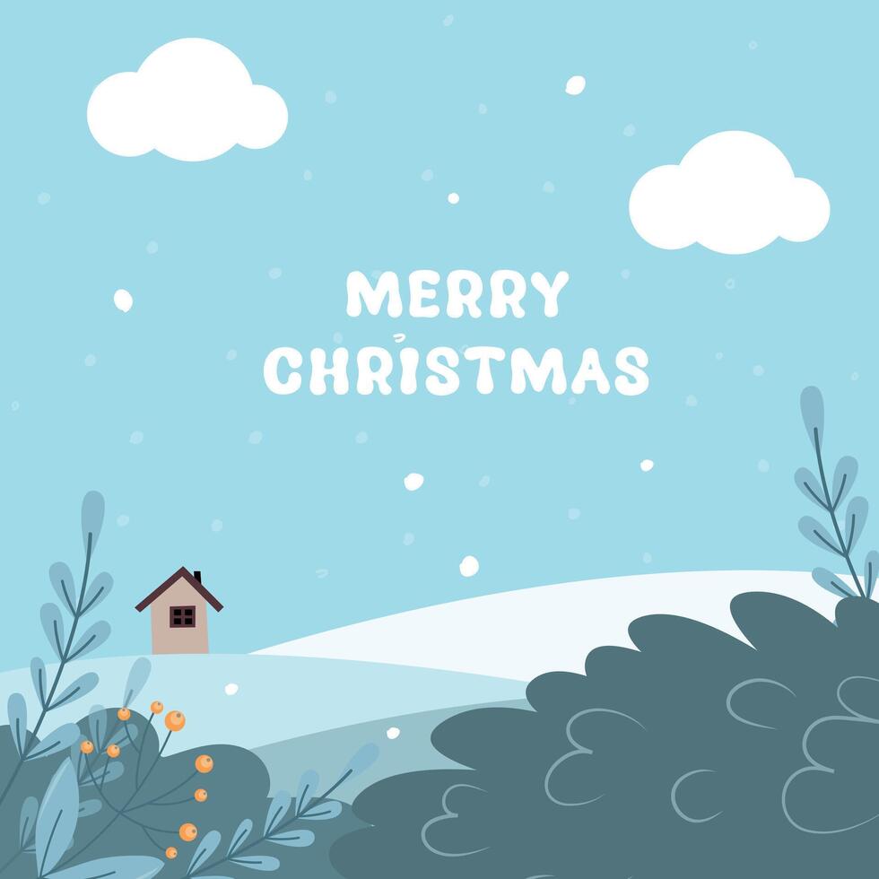 Merry Christmas Christmas background vector