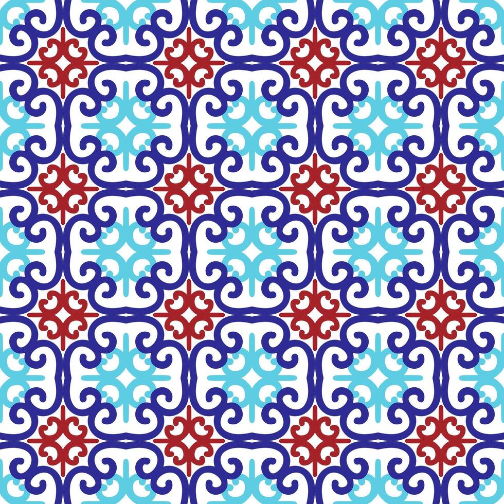 Islamic pattern. Arabic, indian, japanese motifs. Mandala seamless pattern. Ramadan kareem and Hari Raya background. Ethnic bohemian background. Abstract flower. Vector illustration
