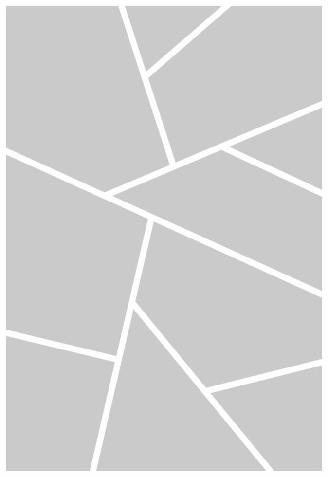 Pictures or photos frame collage. comics page grid layout abstract photo frames and digital photo wall template vector
