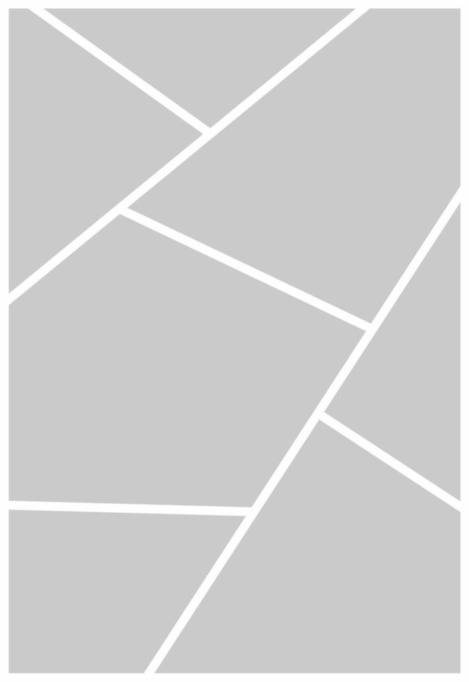 Pictures or photos frame collage. comics page grid layout abstract photo frames and digital photo wall template vector