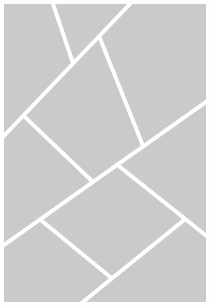 Pictures or photos frame collage. comics page grid layout abstract photo frames and digital photo wall template vector
