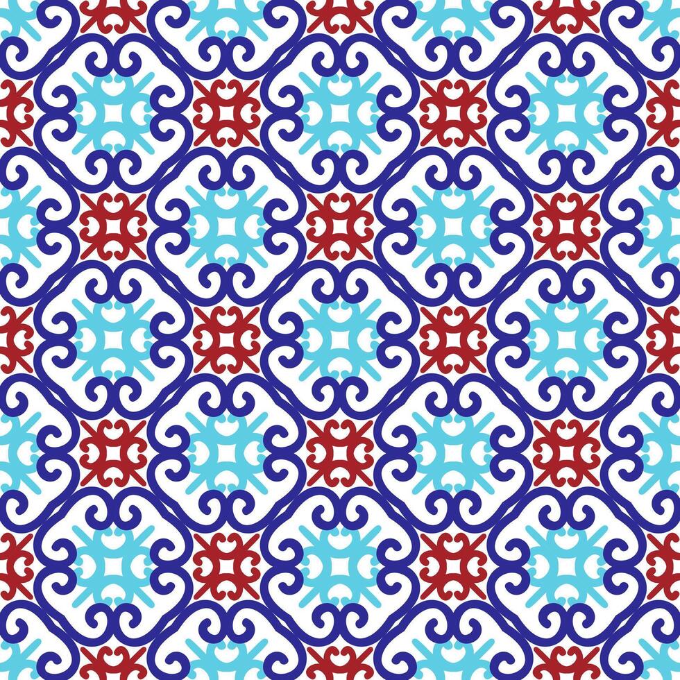 Islamic pattern. Arabic, indian, japanese motifs. Mandala seamless pattern. Ramadan kareem and Hari Raya background. Ethnic bohemian background. Abstract flower. Vector illustration