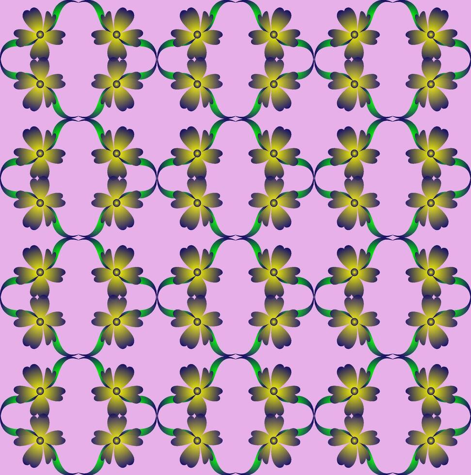 Seamless texture in the form of a floral blue pattern on a pink background vector
