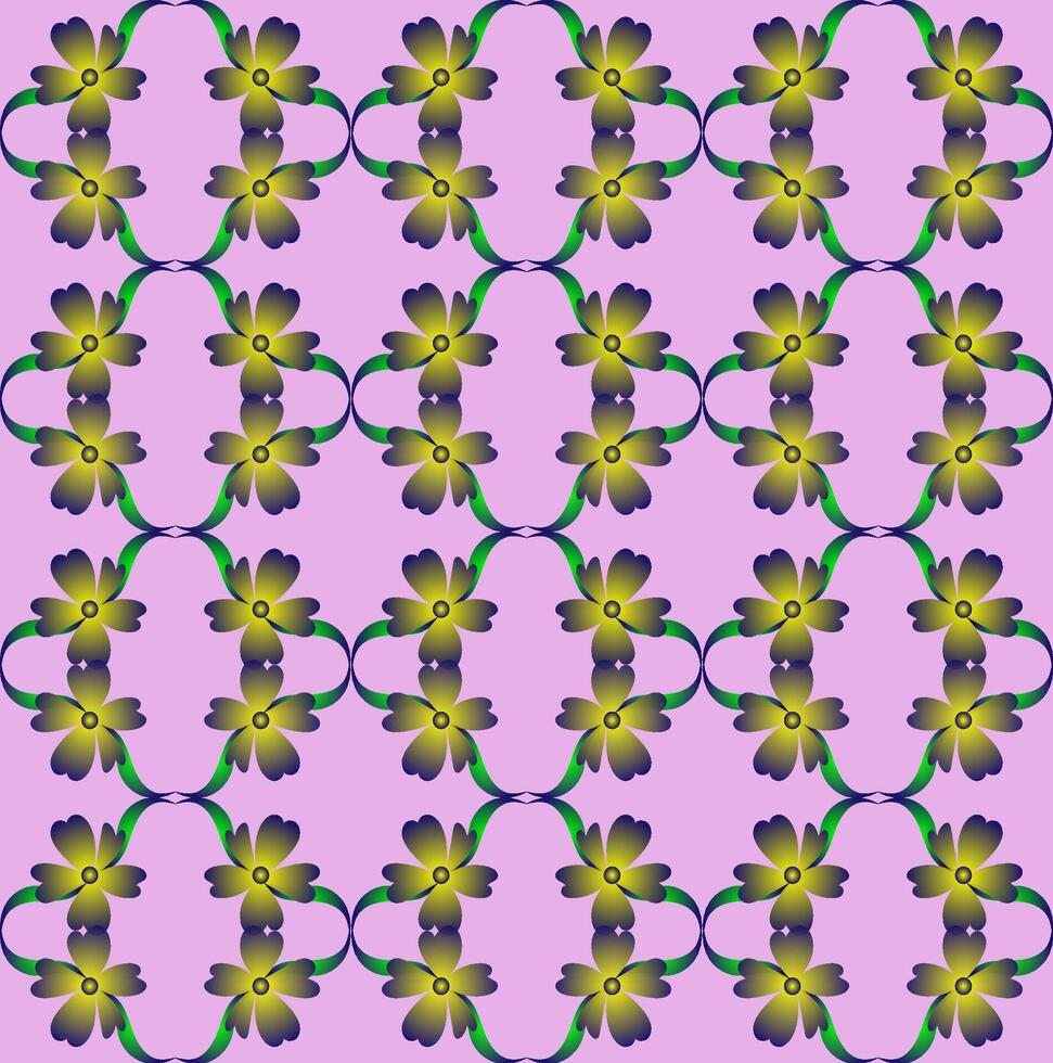 Seamless texture in the form of a floral blue pattern on a pink background vector