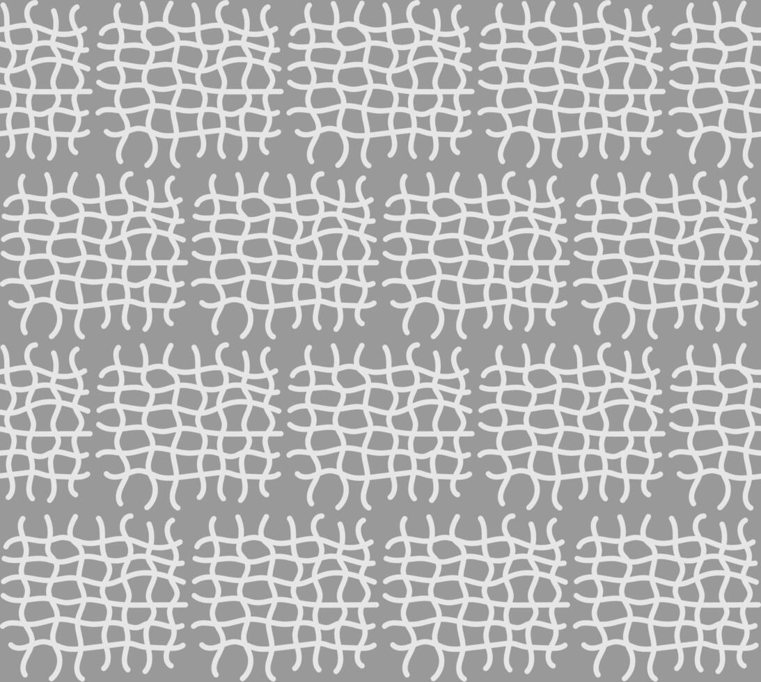 Monochrome seamless texture in the form of a geometric pattern of perpendicular lines on a gray background vector