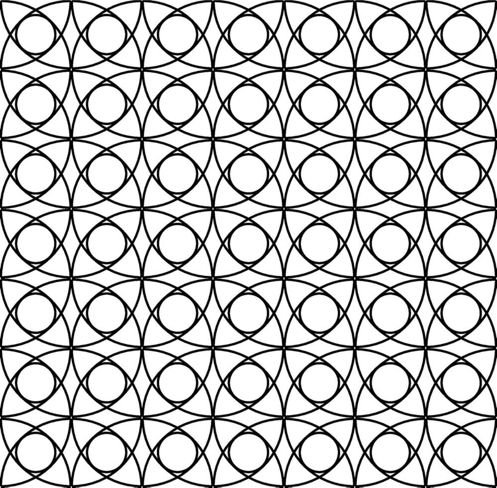 Original seamless black lattice pattern on a white background vector