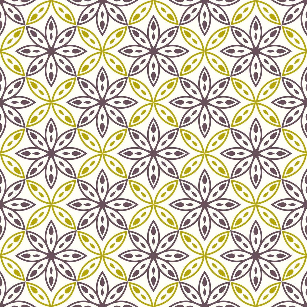 Islamic pattern. Arabic, indian, japanese motifs. Mandala seamless pattern. Ramadan kareem and Hari Raya background. Ethnic bohemian background. Abstract flower. Vector illustration