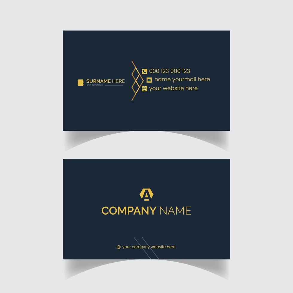 Stylish Creative Modern Business Card Design vector