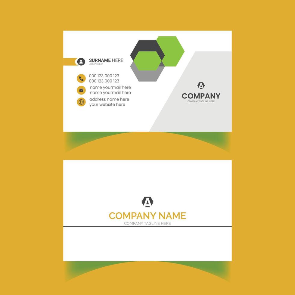 Stylish Creative Modern Business Card Design vector