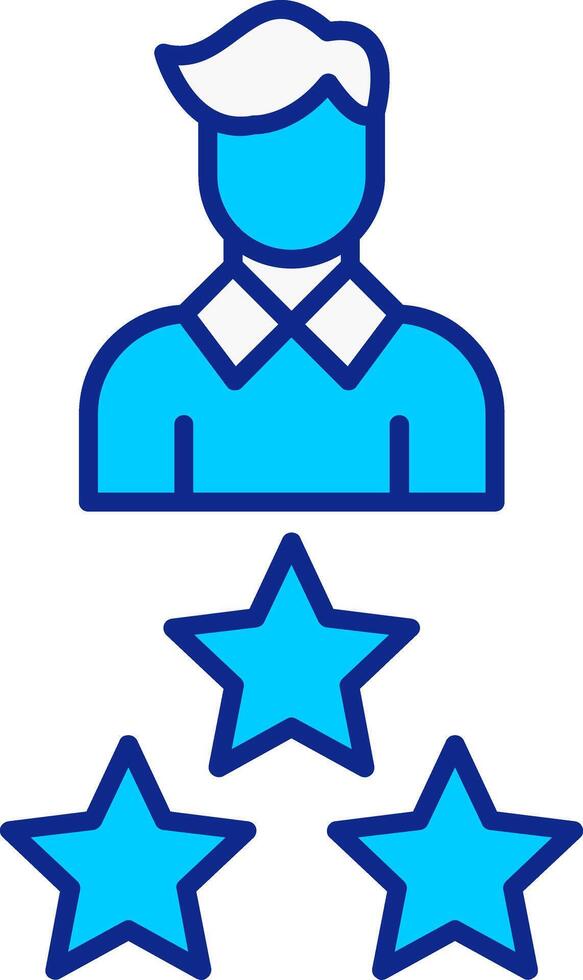 Expert Blue Filled Icon vector