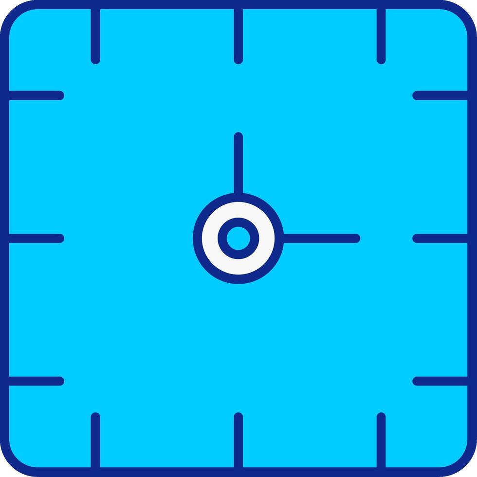 Clock Blue Filled Icon vector