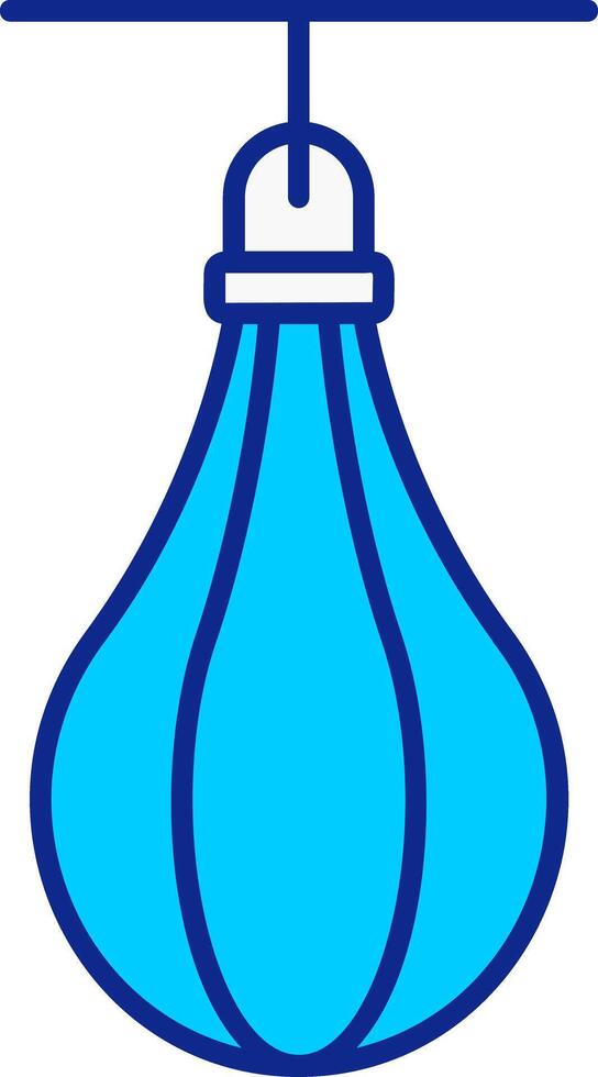 Speed Bag Blue Filled Icon vector