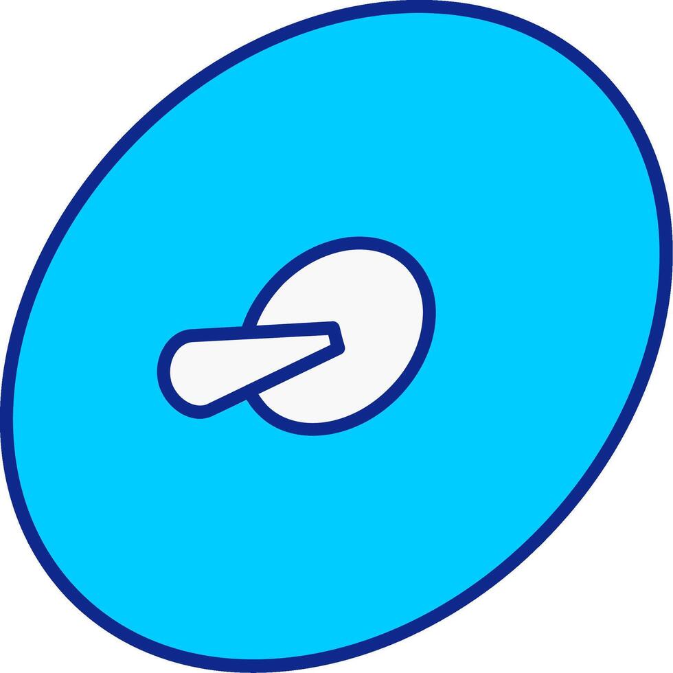 Cymbals Blue Filled Icon vector
