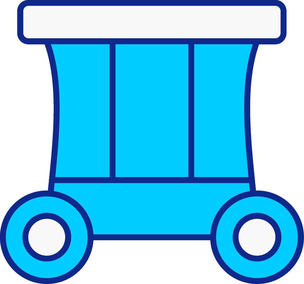 carro azul lleno icono vector