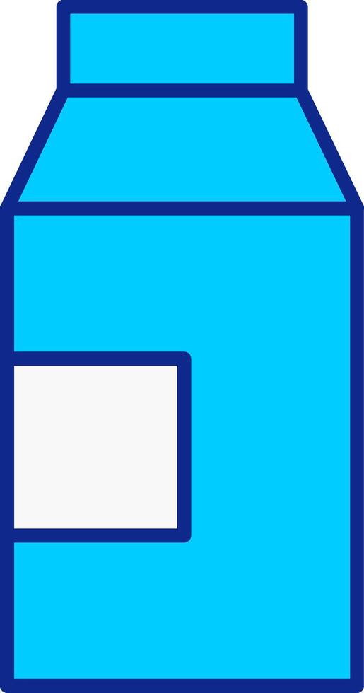 Milk Blue Filled Icon vector
