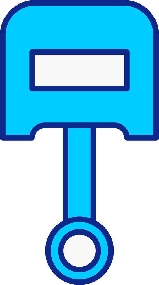 Piston Blue Filled Icon vector