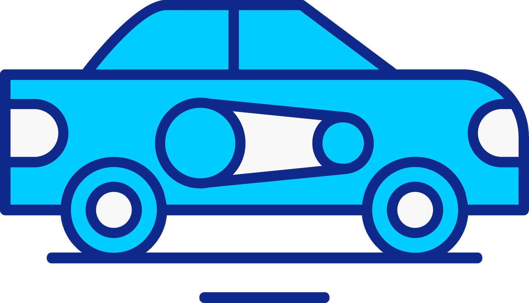 Belt Drive Kit Blue Filled Icon vector