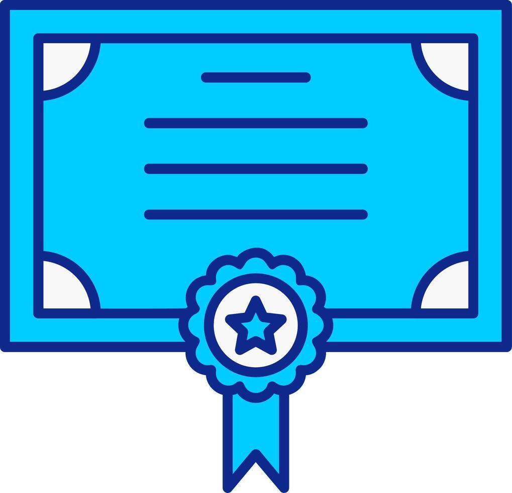 Standard Blue Filled Icon vector