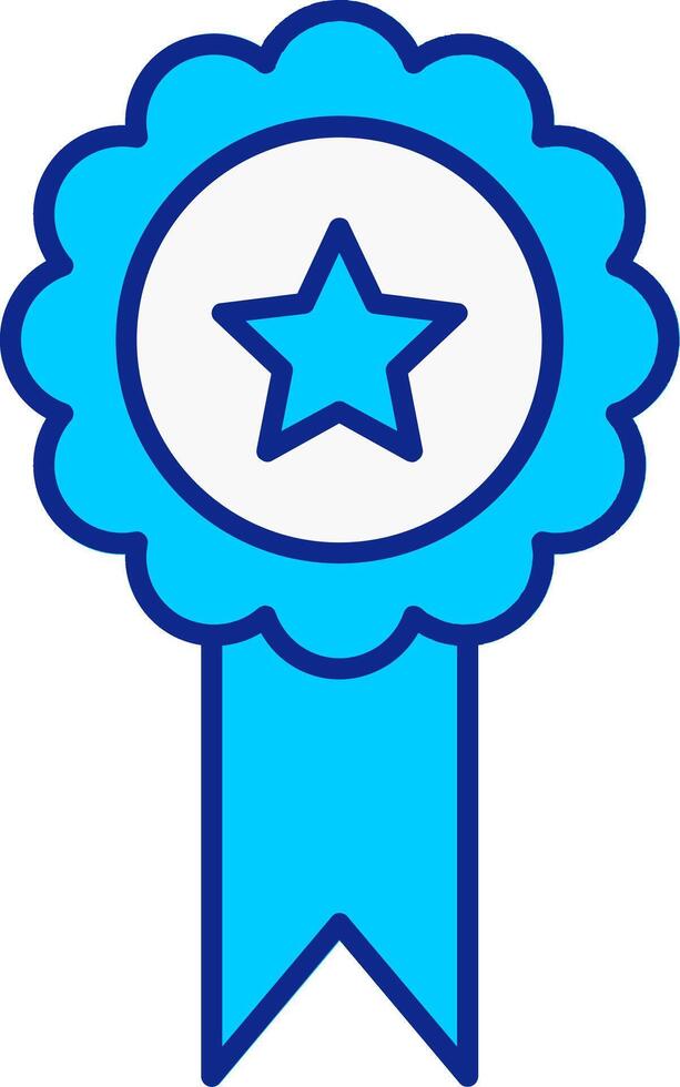 Quality Blue Filled Icon vector