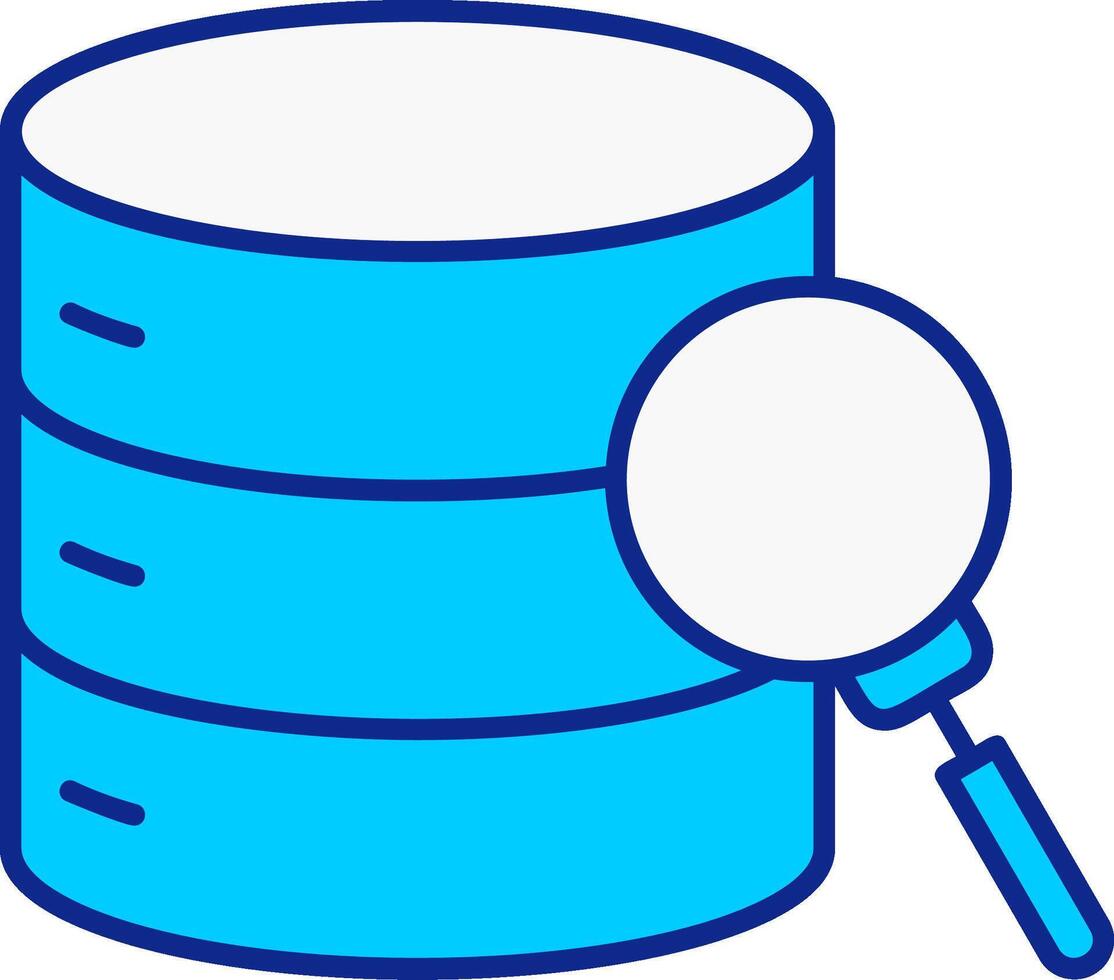 Investigate Data Blue Filled Icon 37208152 Vector Art at Vecteezy
