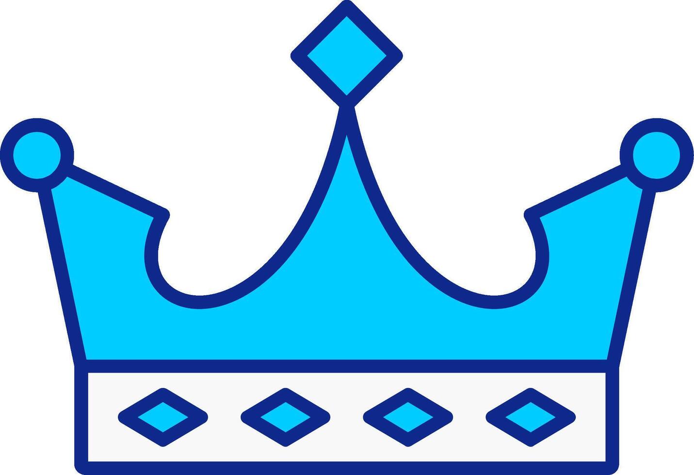 King Blue Filled Icon 37208245 Vector Art at Vecteezy