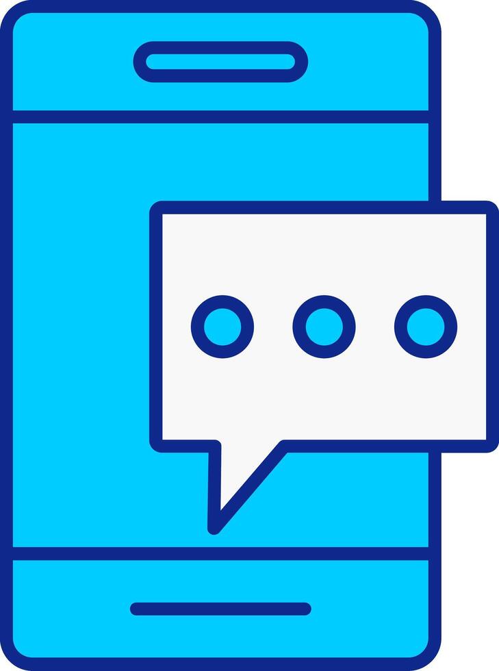 Pop Up Blue Filled Icon vector