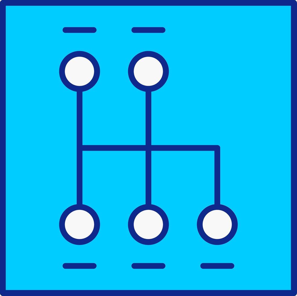 Shift Blue Filled Icon vector